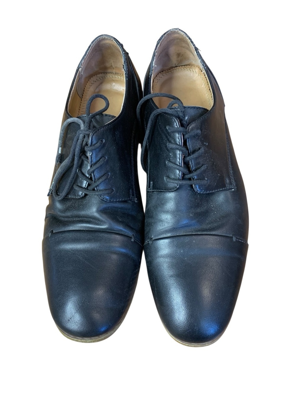 ⚡️Black Lace-Up Cap Toe Oxford Dress Shoes | Men's Size 10 US / 43 EUR
